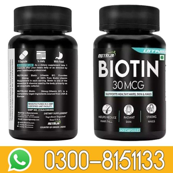Nutrija Biotin Supplement in Pakistan