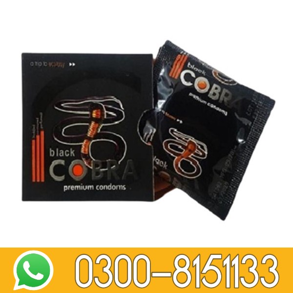 Black Cobra Premium Condoms In Pakistan