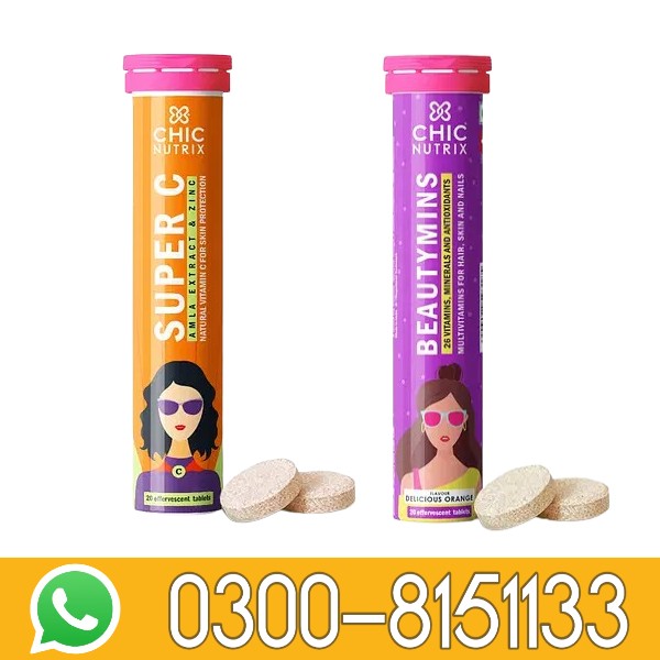 Chicnutrix Beauty Mins Effervescent Tablet  Orange Price In Pakistan 