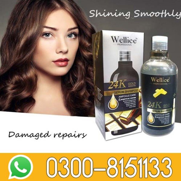 24K Gold Keratin Serum Shampoo In Pakistan 