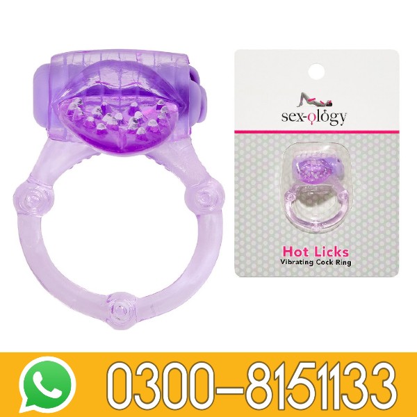 Hot Licks Vibrating Cock Ring Sexology In Paksiatn 