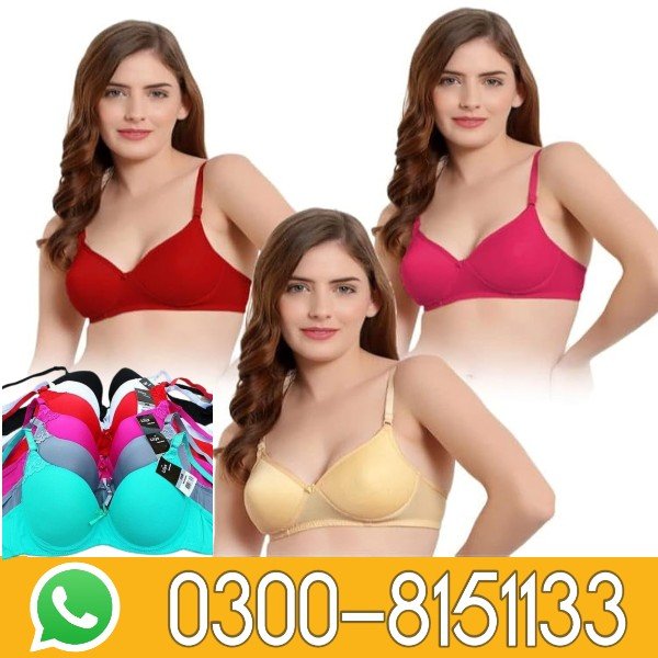 Cotton Wired Lightly Padded Bras In Pakistan