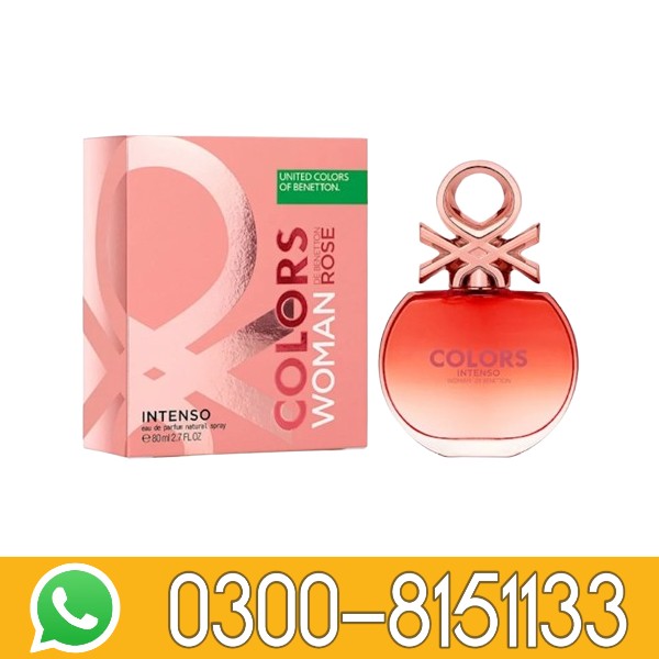 Benetton Colors Woman Rose Intenso Edp 80Ml in Pakistan 