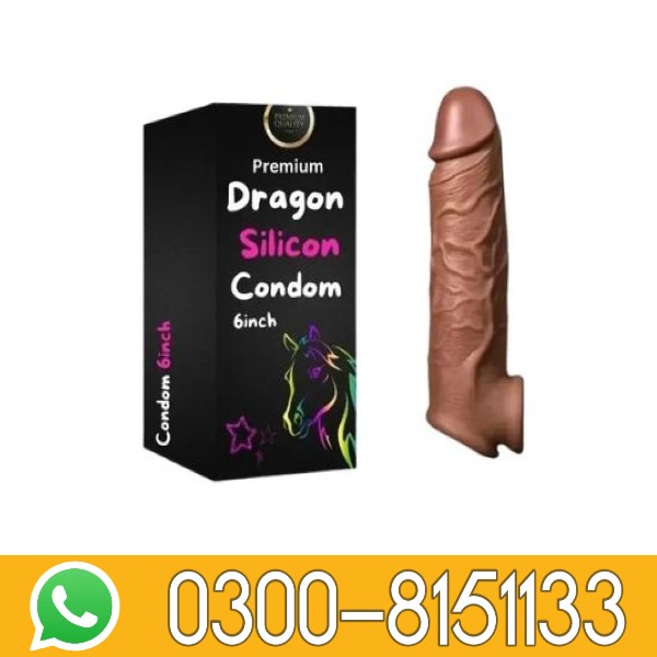 6 Inch Dragon Condom Sleeve Extender In Pakistan