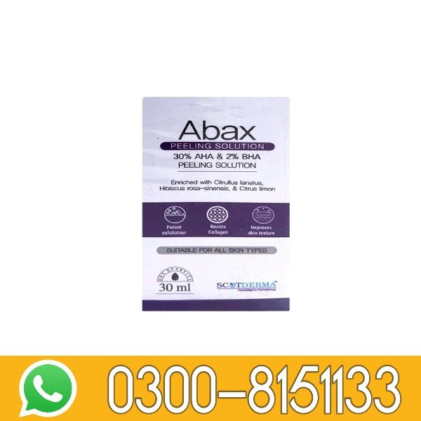 Abax 30% AHA & 2% BHA Peeling Solution In Pakistan