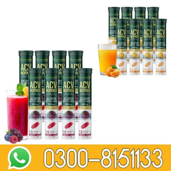 Vitaminnica Because Your Health Matters Acv Moringa Effervescent Tablets In Pakistan