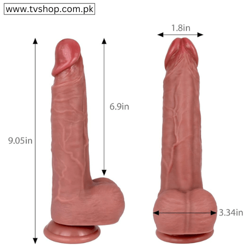 9.05 Inches Huge Flesh Lifelike Dildo In Pakistan