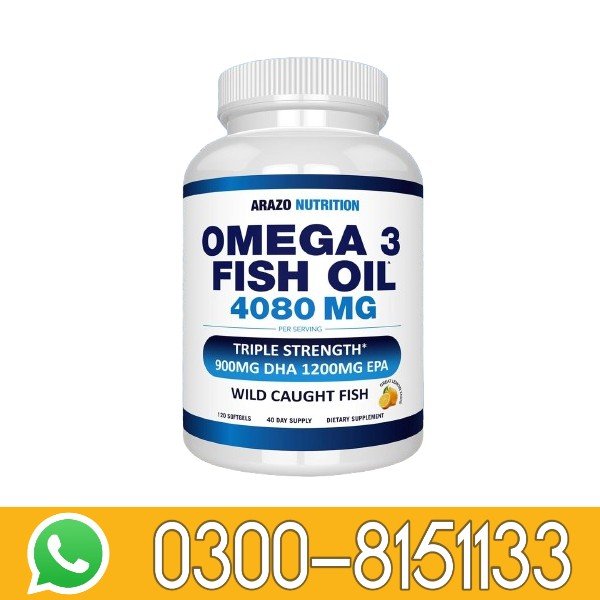 Arazo Nutrition Omega-3 Fish Oil 4080mg In Pakistan