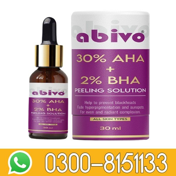 Abivo 30% AHA + 2% BHA Peeling Solution in Pakistan